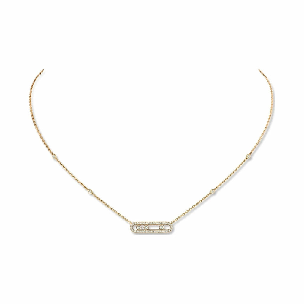 MESSIKA BABY MOVE DIAMOND PAVED NECKLACE