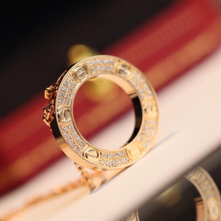 CARTIER LOVE NECKLACE ADJUSTABLE ROSE GOLD