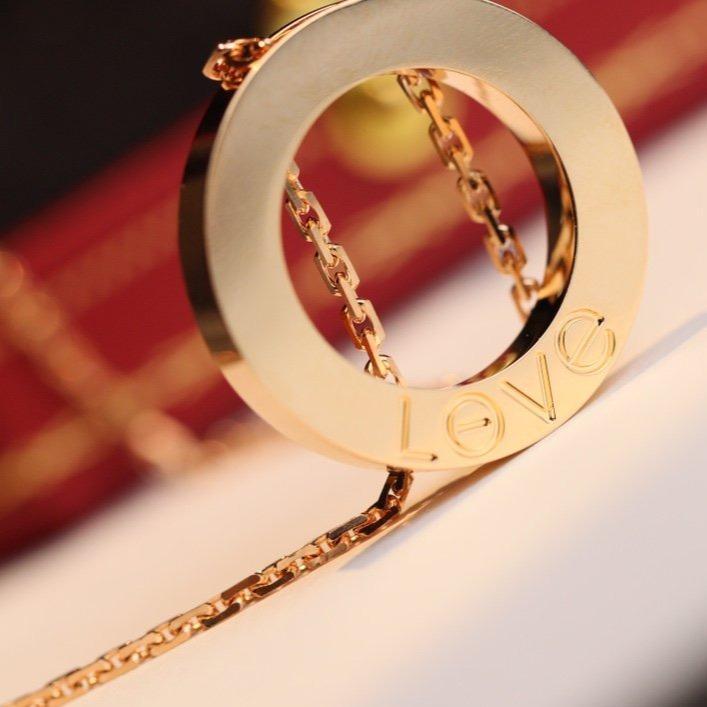 CARTIER LOVE NECKLACE ADJUSTABLE ROSE GOLD