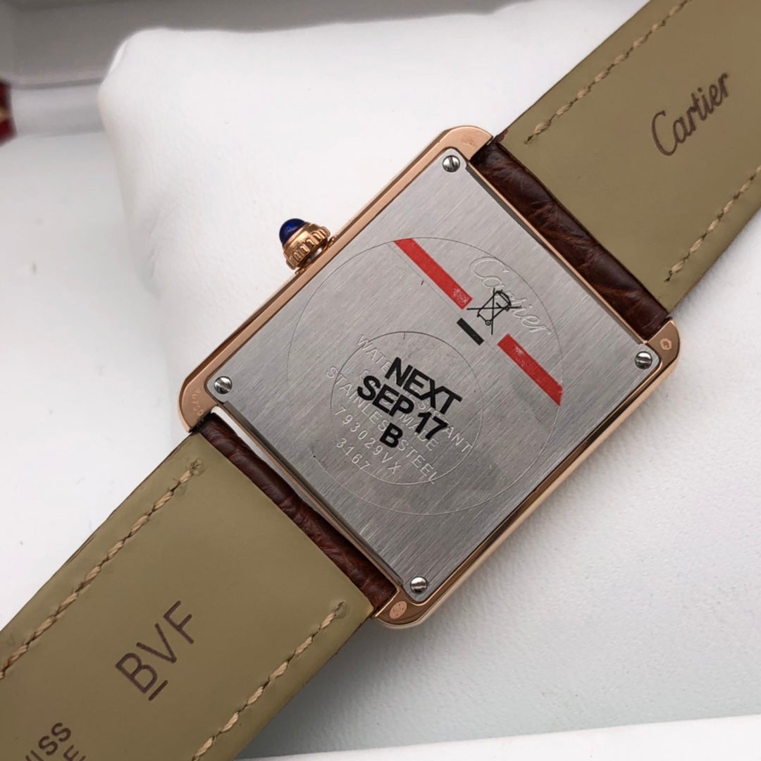 CARTIER TANK LOUIS QUARTZ ROSE GOLD CASE