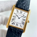 CARTIER TANK SOLO QUARTZ CROCODILE SKIN