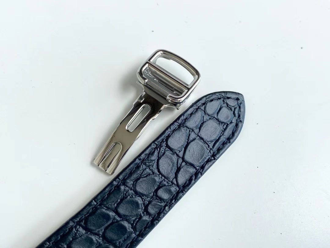 CARTIER TANK SOLO QUARTZ CROCODILE SKIN