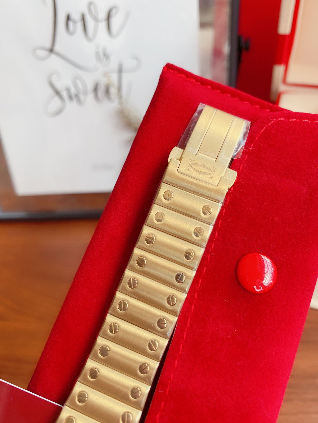 CARTIER SANTOS LADY 35MM QUARTZ 35MM GOLD DIAMOND