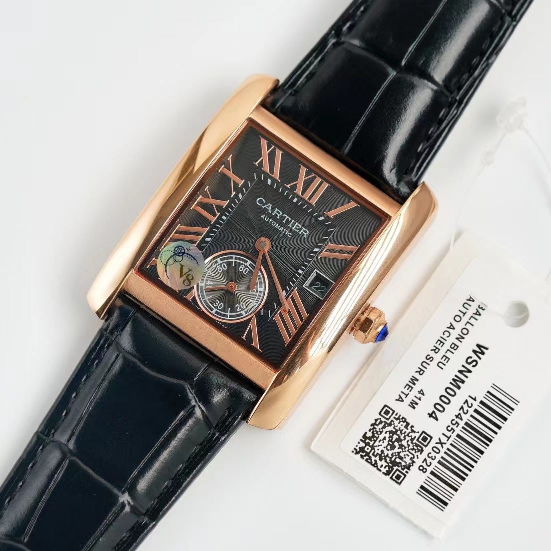 CARTIER TANK MC LADIES SECOND TIME GOLD CASE
