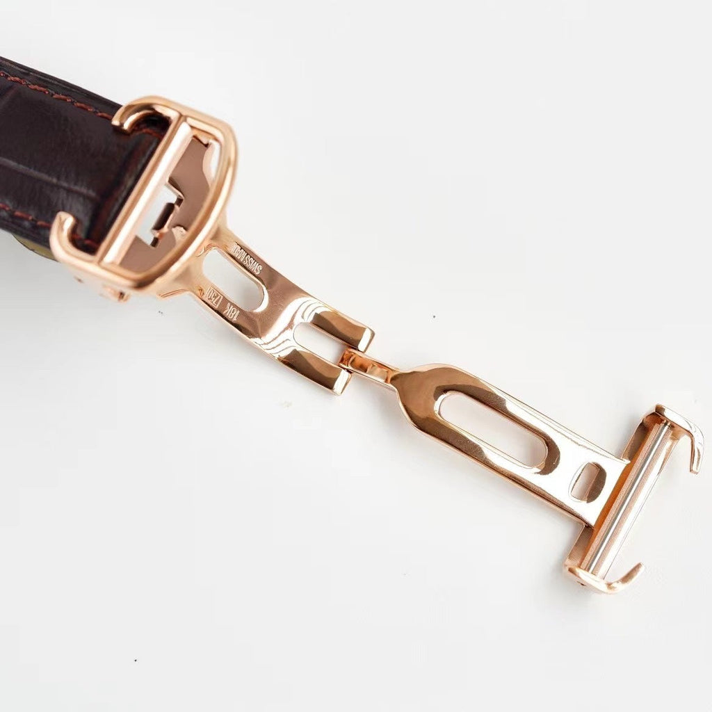 CARTIER TANK MC LADIES SECOND TIME GOLD CASE