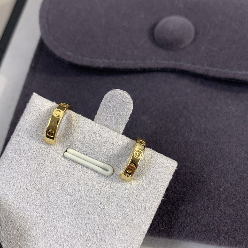 CARTIER LOVE EARRINGS 2.65MM GOLD
