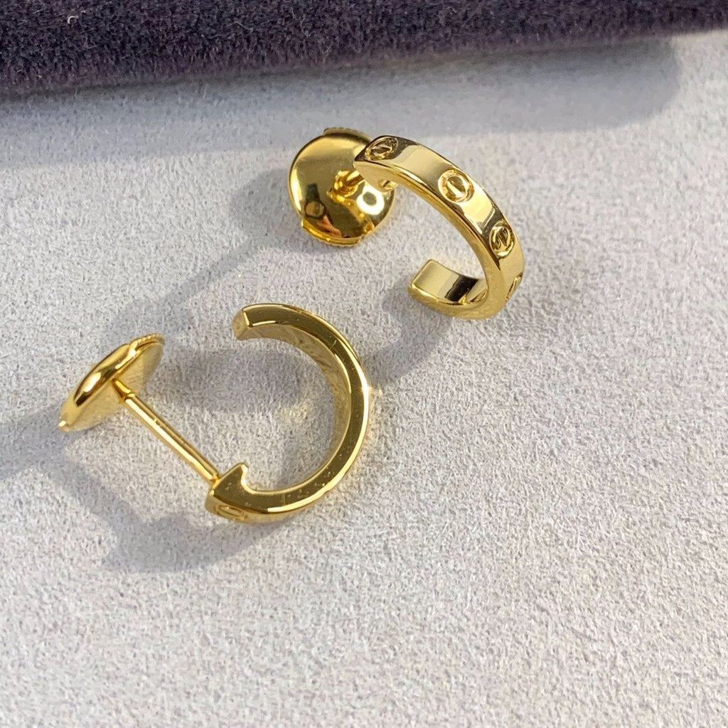 CARTIER LOVE EARRINGS 2.65MM GOLD