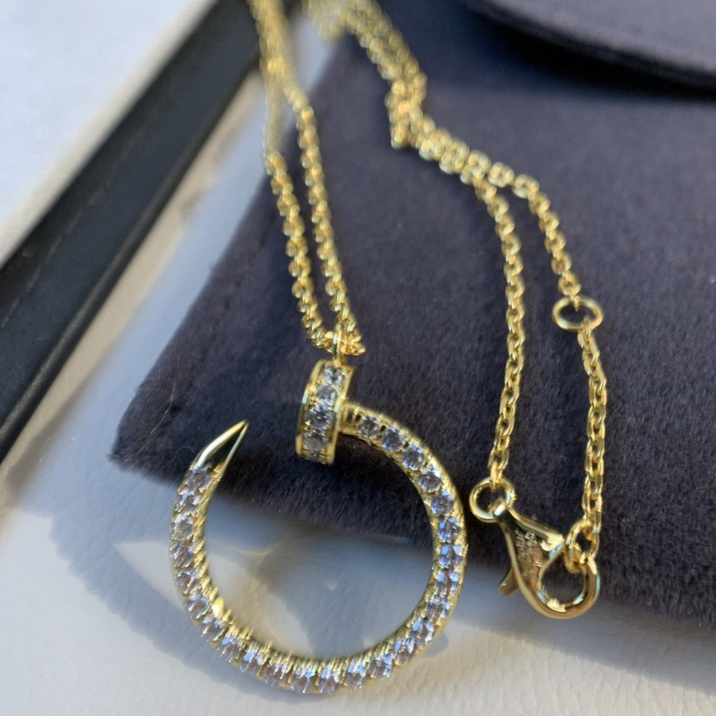 CARTIER JUSTE NECKLACE 2.2MM GOLD FULL DIAMONDS