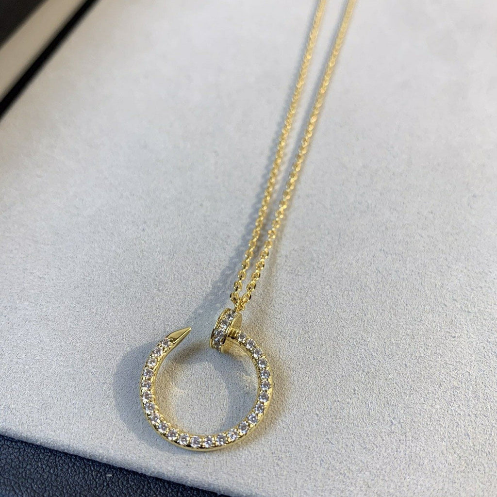 CARTIER JUSTE NECKLACE 2.2MM GOLD FULL DIAMONDS