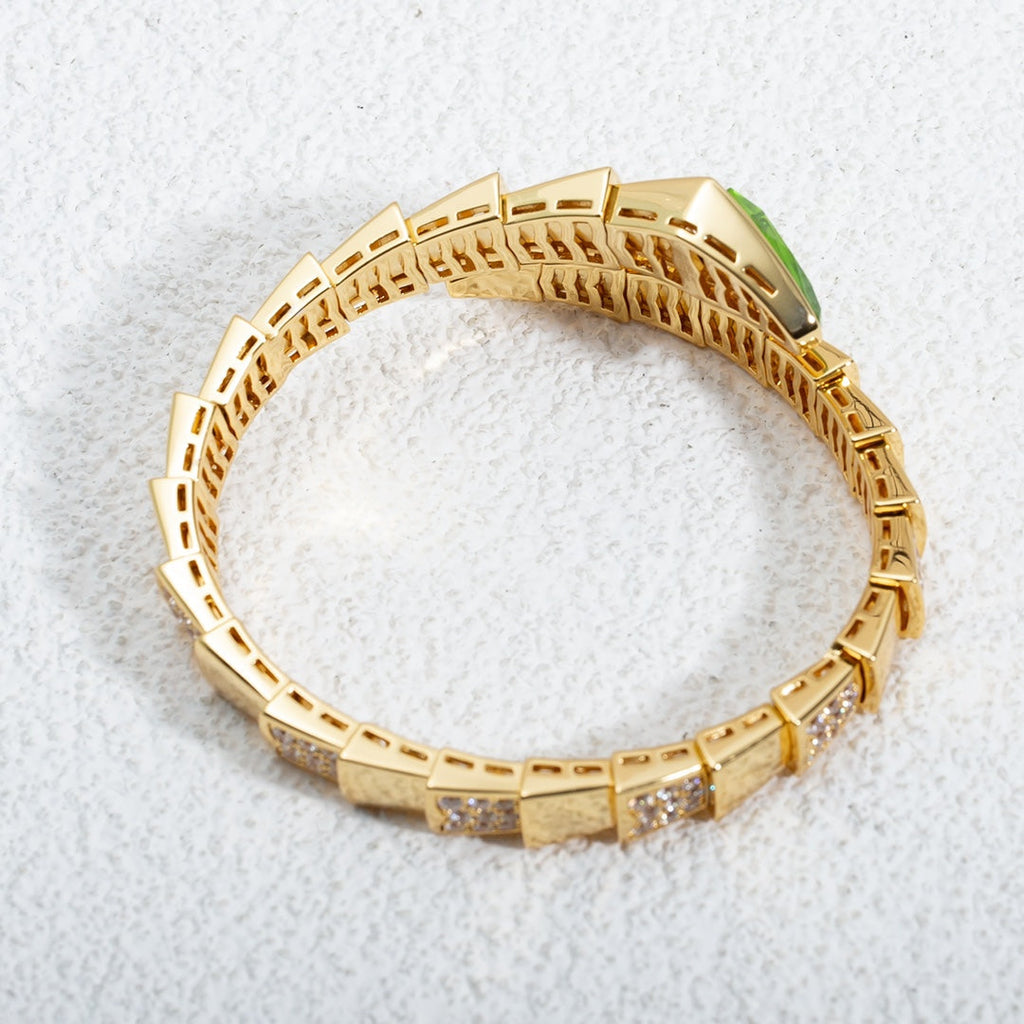 Bvlgari SERPENTI BRACELET 6.8MM GOLD DIAMOND