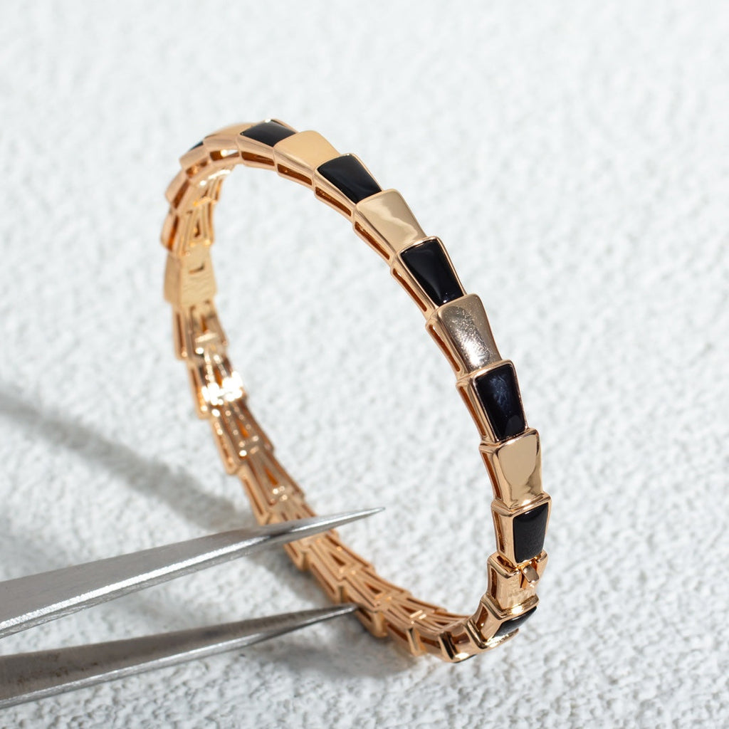 Bvlgari SERPENTI BRACELET PINK GOLD ONYX