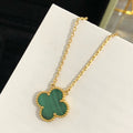Van Cleef & Arpels CLOVER MALACHITE NECKLACE