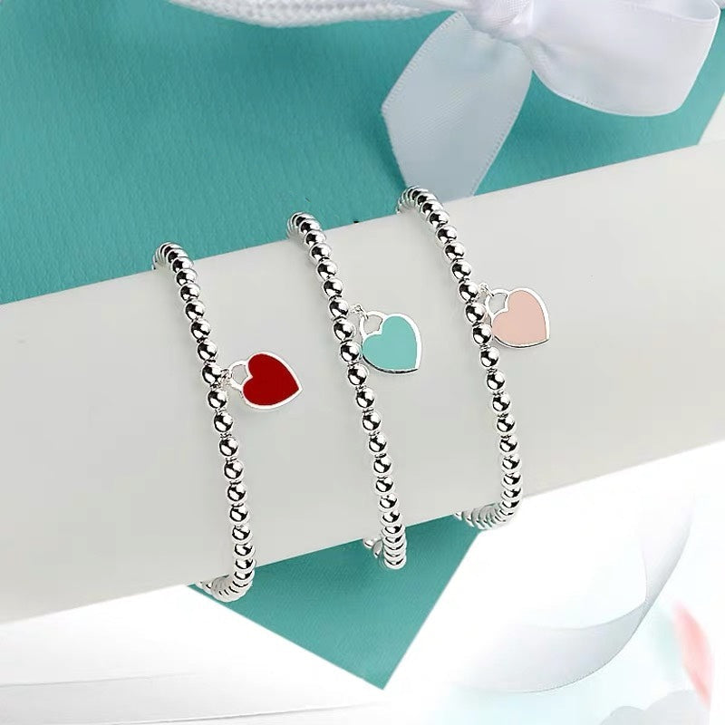 TIFFANY & CO. MINI HEART BRACELET SILVER