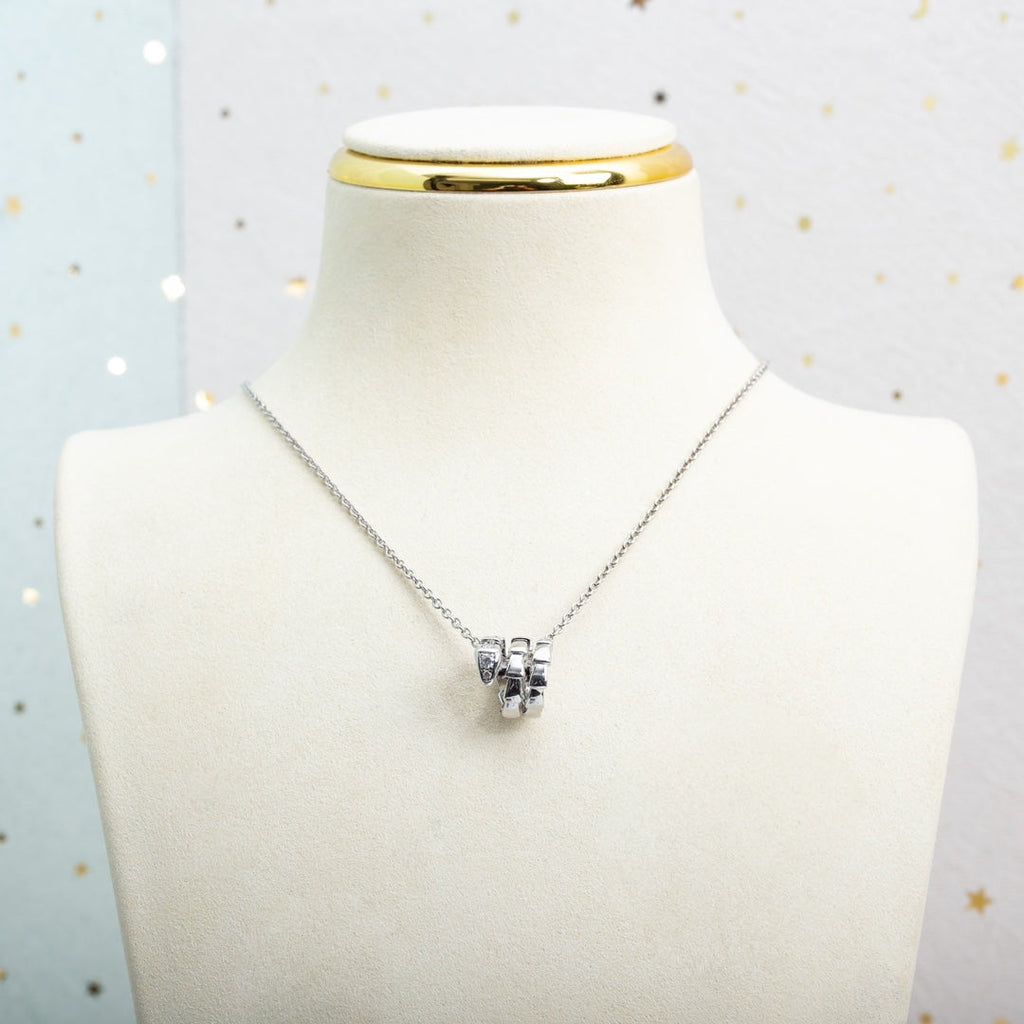 Bvlgari SERPENTI SILVER NECKALCE DIAMOND