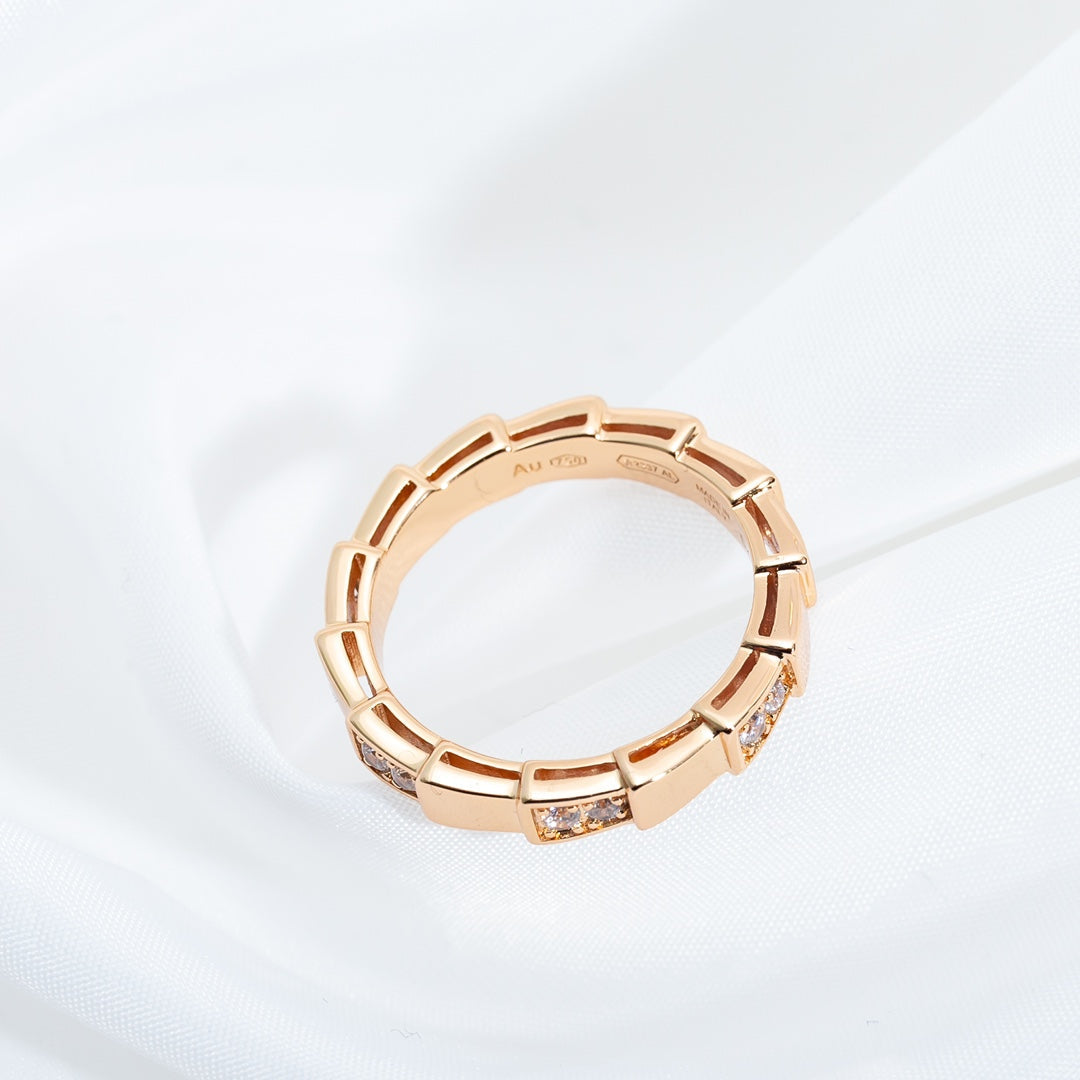Bvlgari SERPENTI RING PINK GOLD  3MM