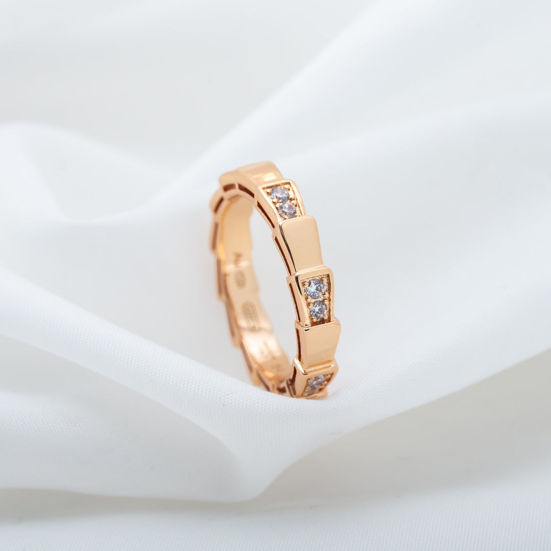 Bvlgari SERPENTI RING PINK GOLD  3MM