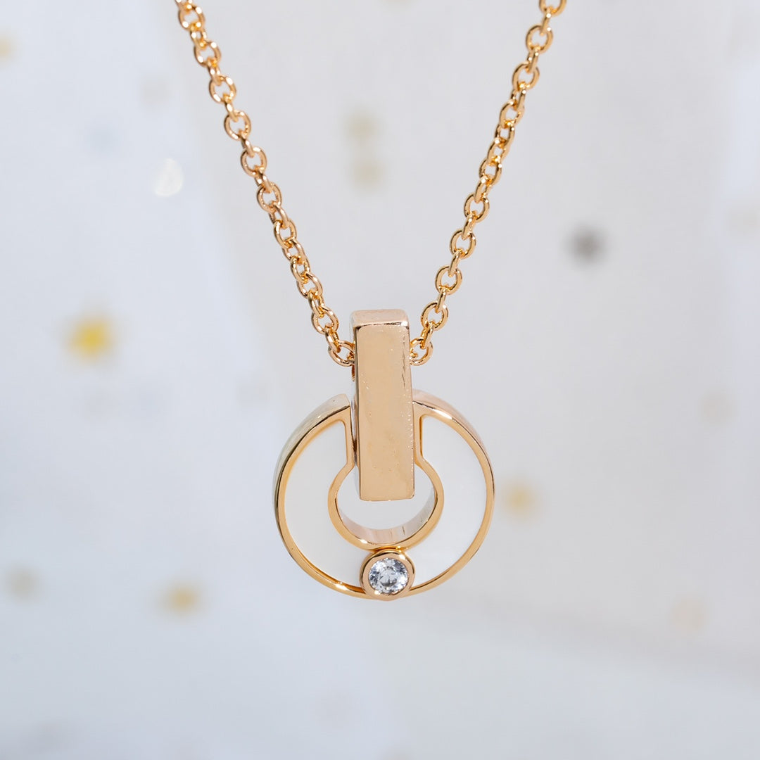 Bvlgari GARI NECKLACE PINK GOLD MOP
