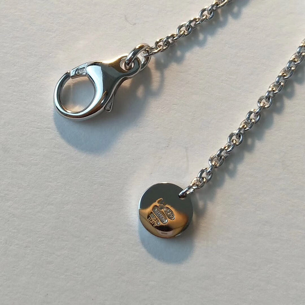 Bvlgari ZERO 1 BLACK CERAMIC SILVER NECKLACE