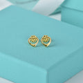 TIFFANY & CO. OPEN HEART STUD EARRINGS