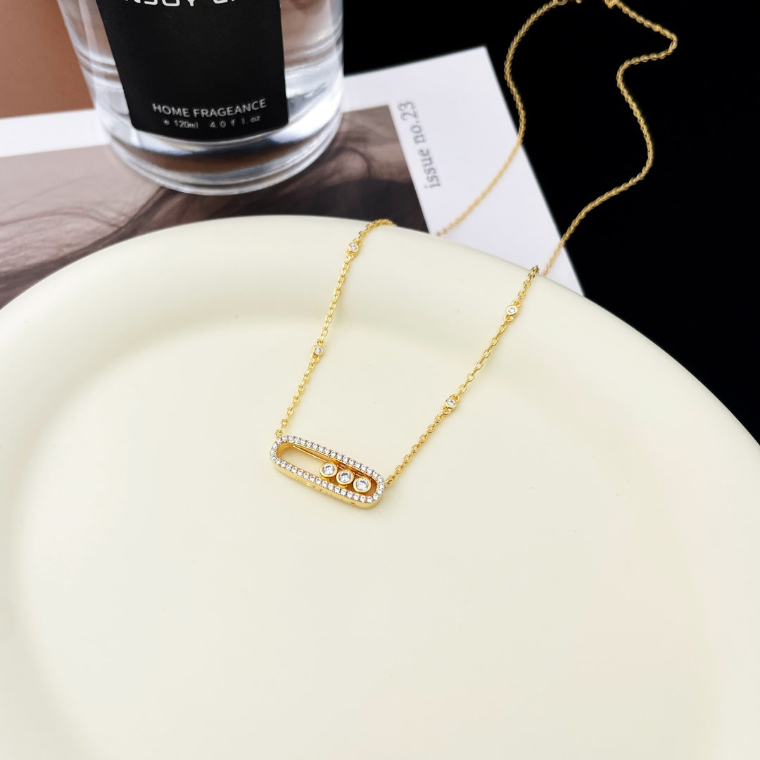 MESSIKA BABY MOVE DIAMOND PAVED NECKLACE