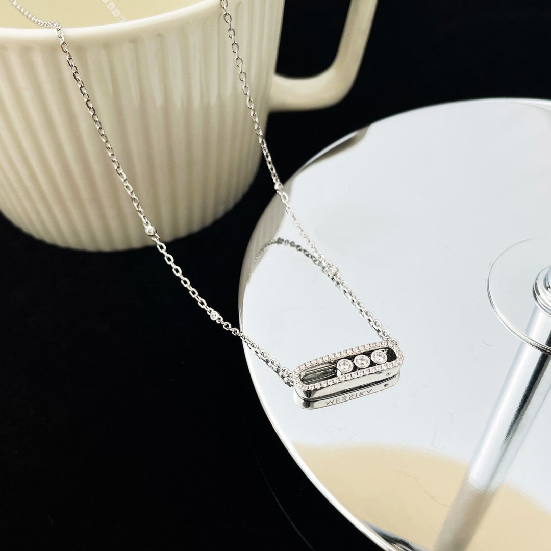 MESSIKA BABY MOVE DIAMOND PAVED NECKLACE