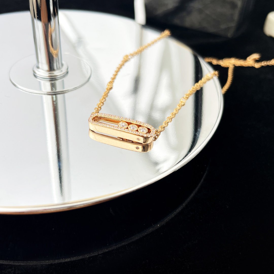 MESSIKA BABY MOVE DIAMOND PAVED NECKLACE