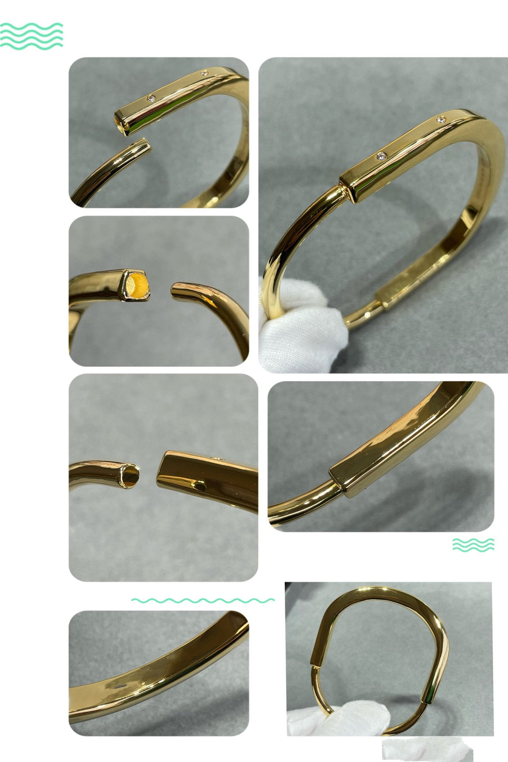 TIFFANY & CO. LOCK BRACELET 8 DIAMOND