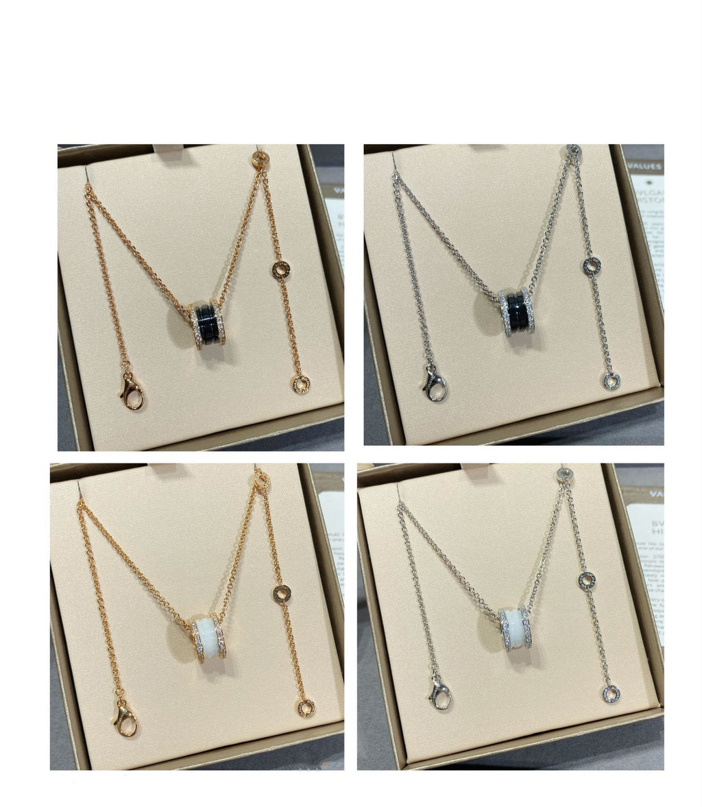 Bvlgari ZERO 1 DIAMOND CERAMIC NECKLACE