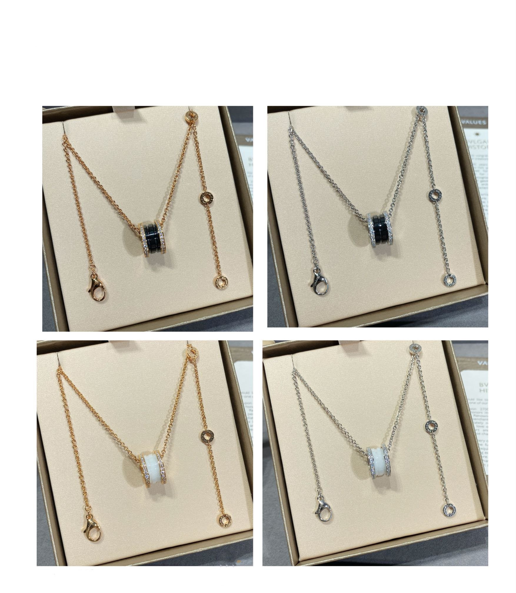 Bvlgari ZERO 1 DIAMOND CERAMIC NECKLACE
