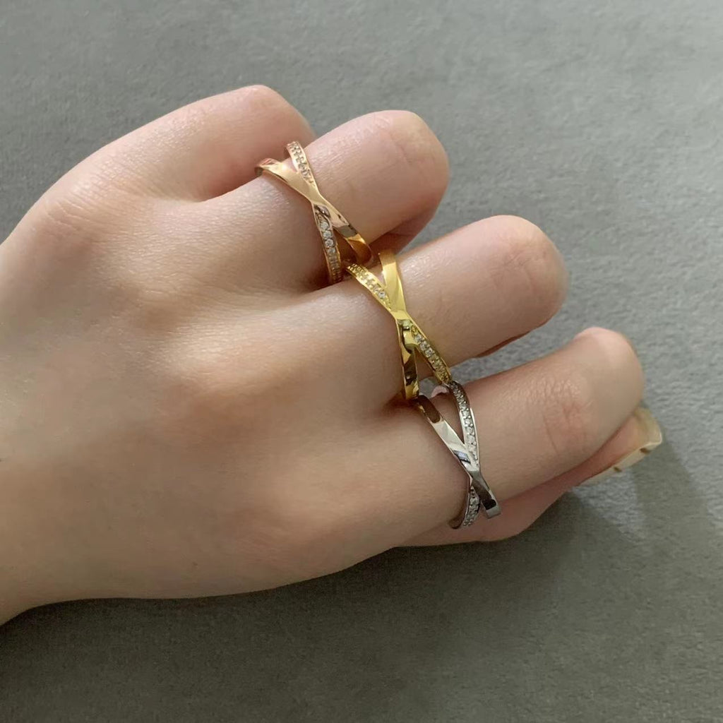TIFFANY & CO. ATLAS X DIAMOND RING
