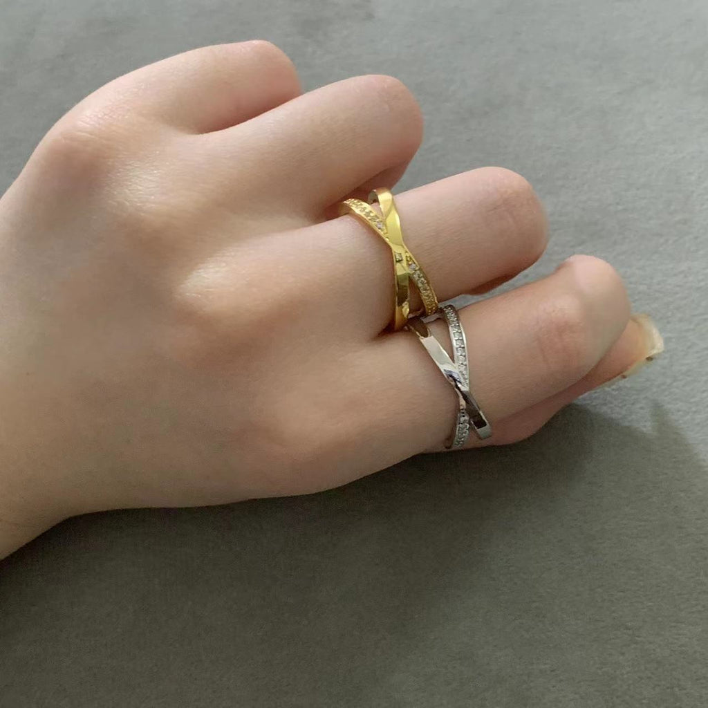 TIFFANY & CO. ATLAS X DIAMOND RING