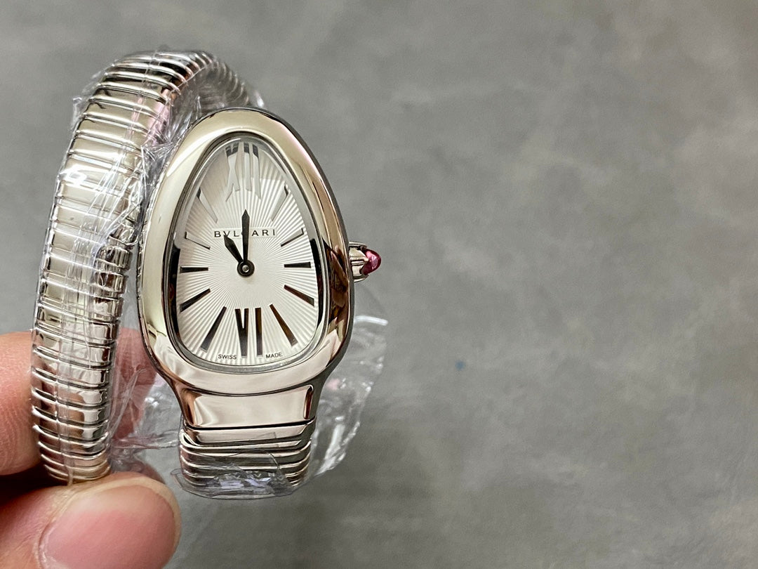 BVLGARI SERPENTI SPIGA SILVER GREY DIAL