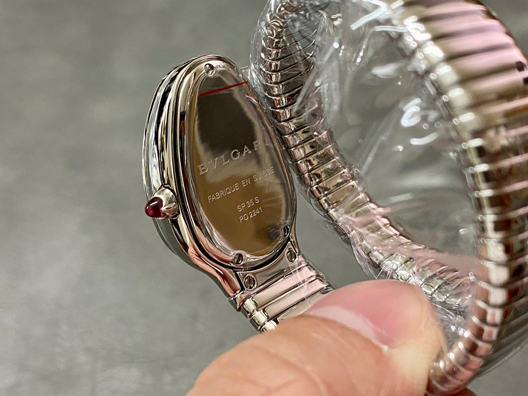 BVLGARI SERPENTI SPIGA SILVER GREY DIAL