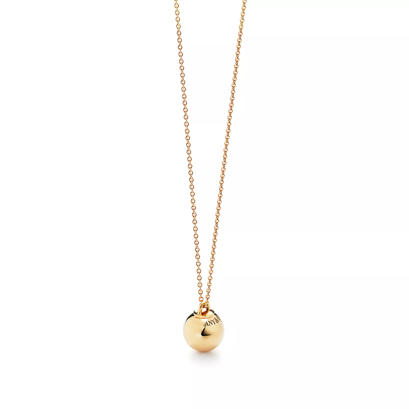 TIFFANY & CO. BALL PENDANT 12.75MM NECKLACE