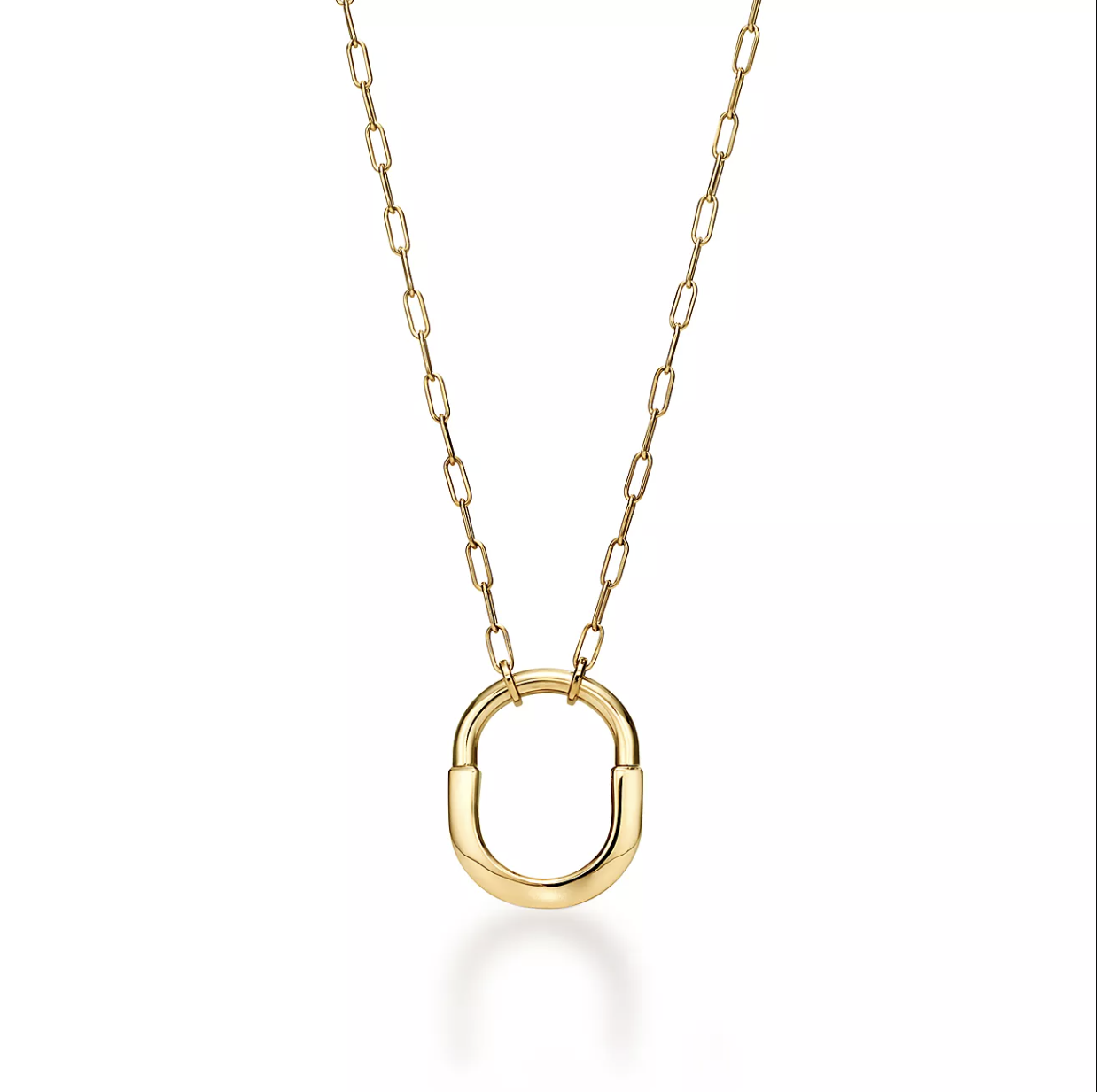 TIFFANY & CO. LOCK NECKLACE GOLD