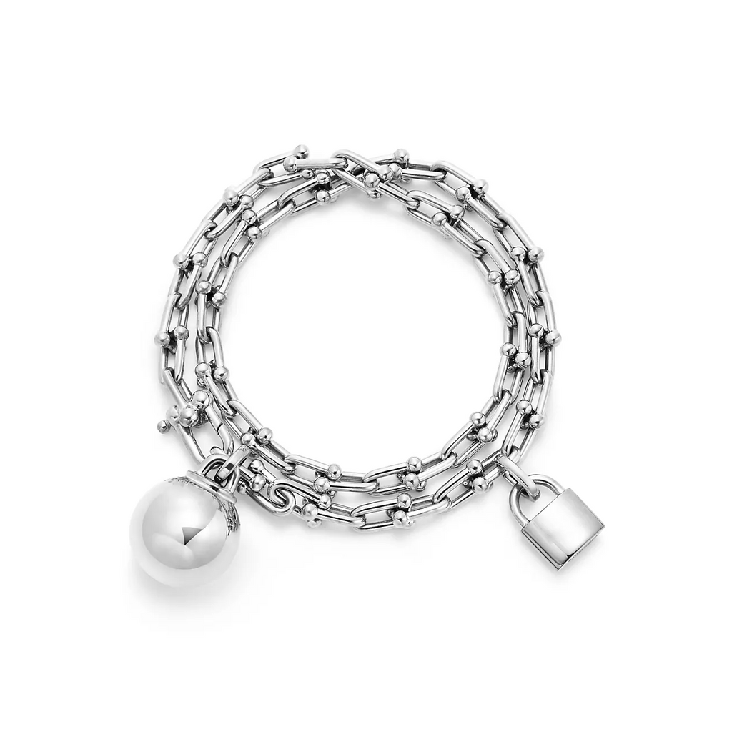 TIFFANY & CO. HARDWEAR SMALL WRAP SILVER BRACELET