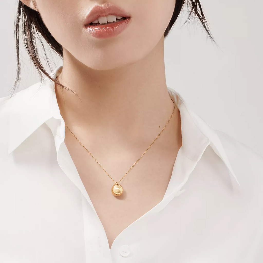 TIFFANY & CO. BALL PENDANT 12.75MM NECKLACE