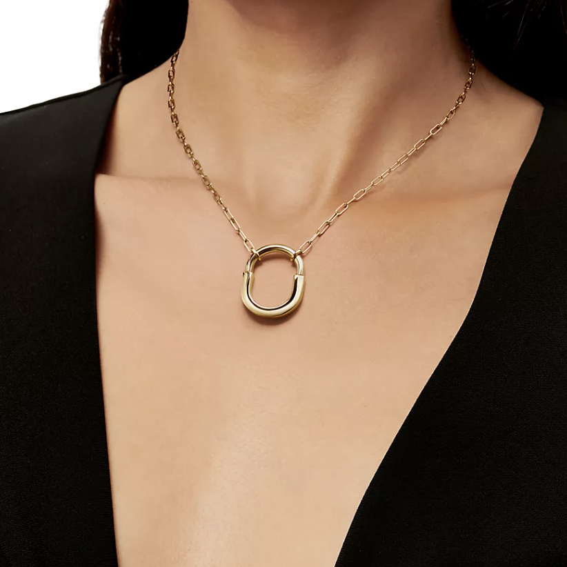 TIFFANY & CO. LOCK NECKLACE GOLD