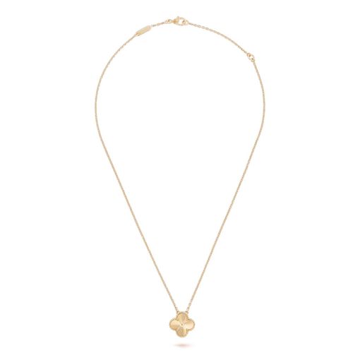 Van Cleef & Arpels CLOVER MEDIUM GOLD NECKLACE