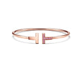 TIFFANY & CO. T PINK GOLD PINK DIAMOND BRACELET