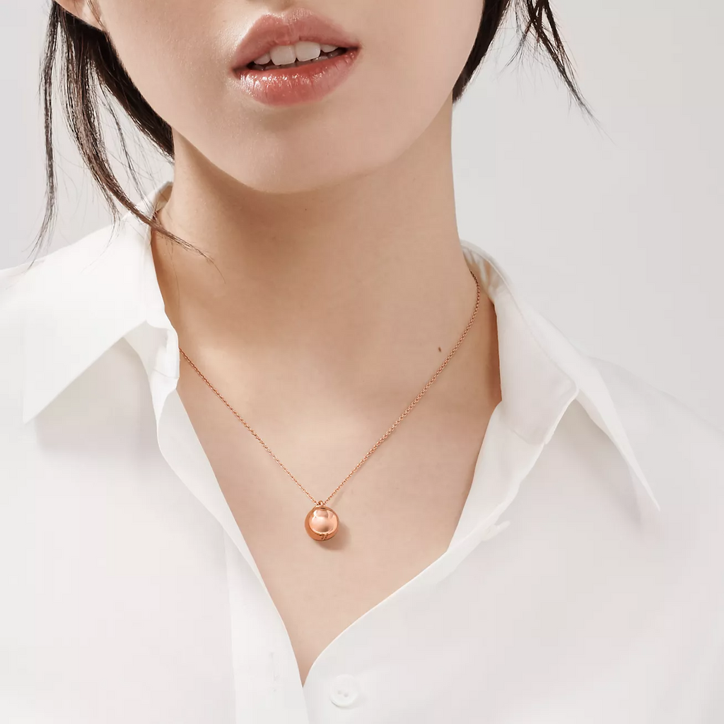 TIFFANY & CO. BALL PENDANT 12.75MM NECKLACE