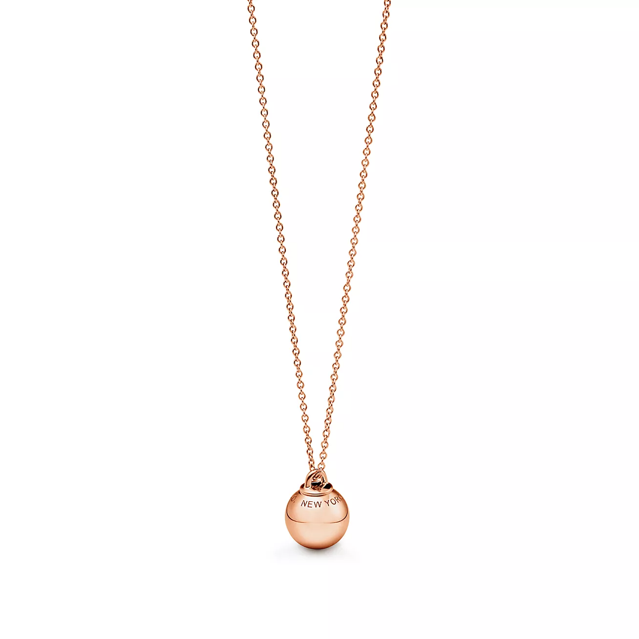 TIFFANY & CO. BALL PENDANT 12.75MM NECKLACE