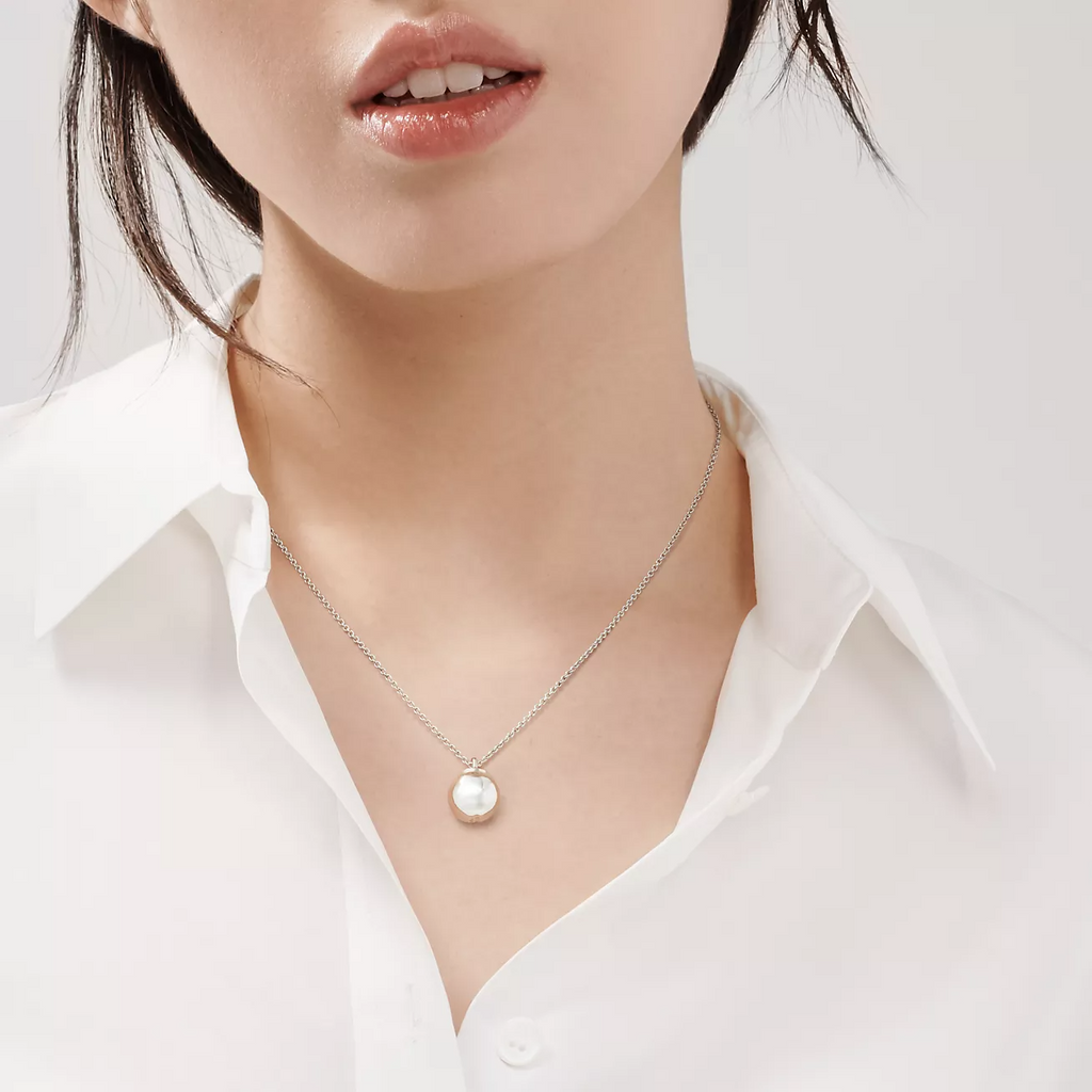 TIFFANY & CO. BALL PENDANT 12.75MM NECKLACE