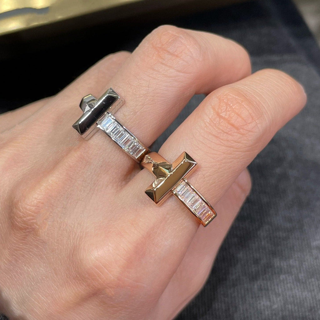 TIFFANY & CO. T1 WIDE 4.5MM DIAMOND RING