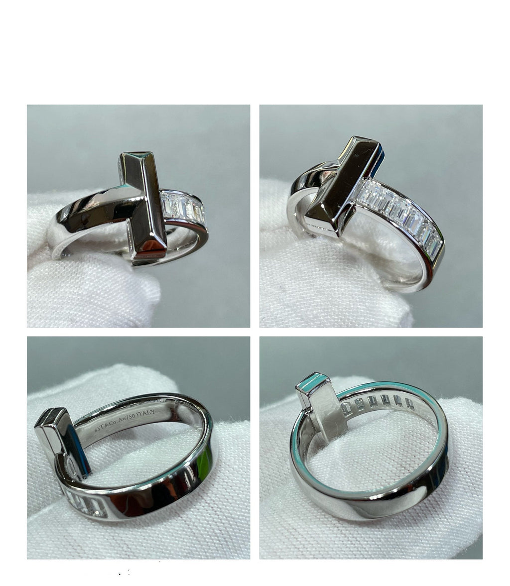 TIFFANY & CO. T1 WIDE 4.5MM DIAMOND RING