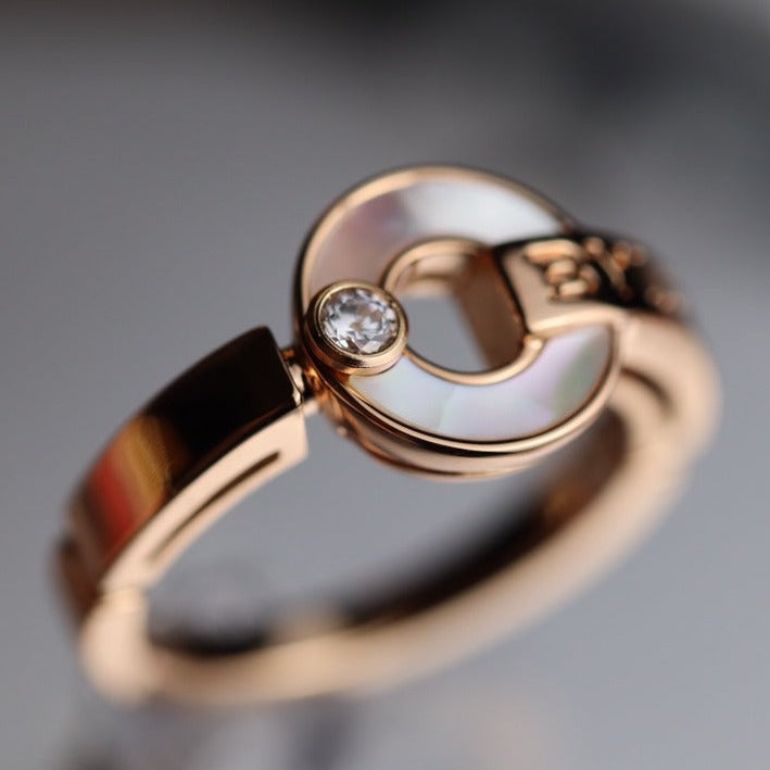 Bvlgari DREAM RING PINK GOLD 1 DIAMOND