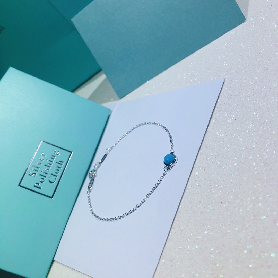 TIFFANY & CO. YARD TURQUOISE NECKLACE SILVER