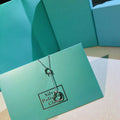 TIFFANY & CO. OPEN HEART LARIAT NECKLACE SILVER