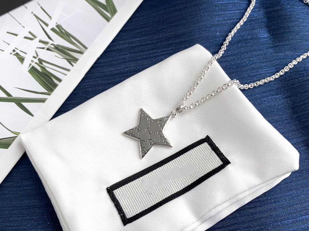 GUCCI GHOST  STAR PENDANT IN MIDNIGHT BLUE