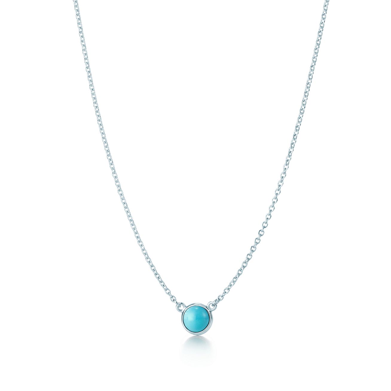 TIFFANY & CO. YARD TURQUOISE NECKLACE SILVER